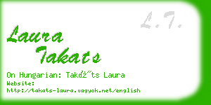 laura takats business card